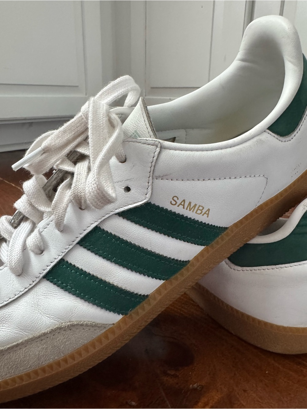 adidas Samba OG Collegiate Green Stripes and Gum Sole. Size 14 - Picture 4 of 10